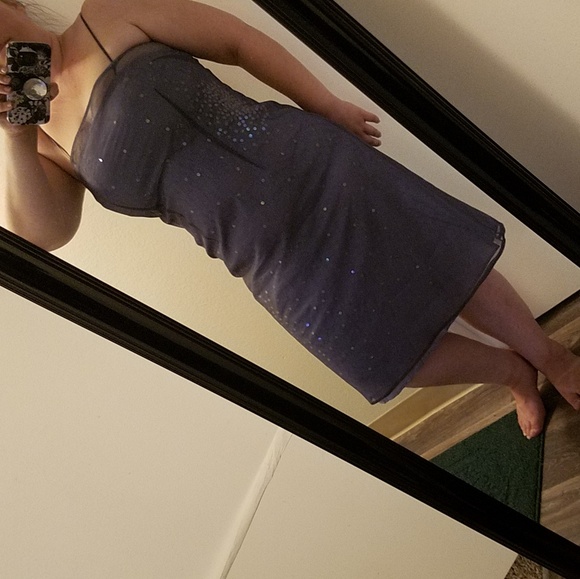Y2K Express Sparkle Sequin Party Dress - Picture 1 of 5